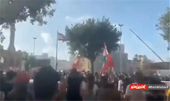 تصرف ساختمان وزارت خارجه لبنان توسط معترضین