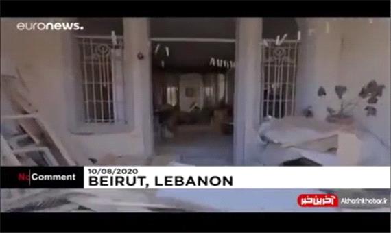 تصاویری پهپادی از خانه‌های ویران شده در انفجار بیروت