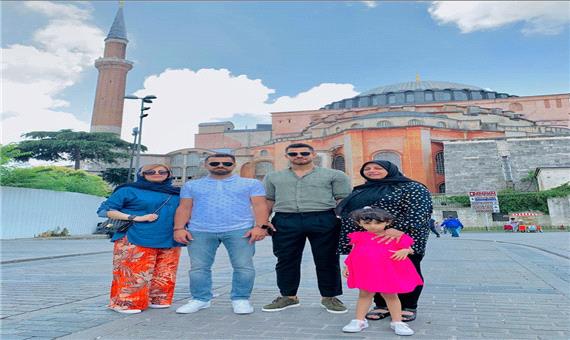 چهره ها/ سیر و سیاحت مرتضی پورعلی گنجی با خانواده‌اش
