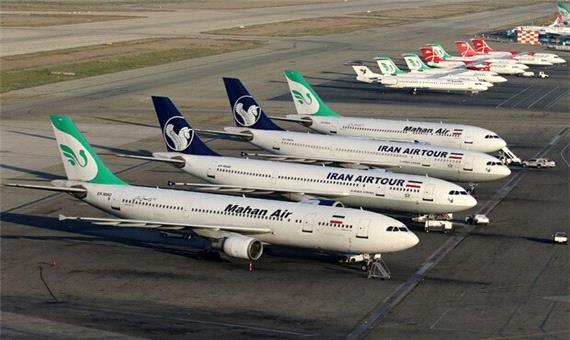 شمار پروازهای فرودگاه مهرآباد سقوط کرد