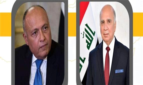 وزیران خارجه عراق و مصر حل سیاسی بحران سوریه را بررسی کردند