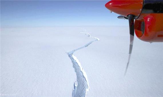 شکسته شدن صفحه یخی به مساحت لندن در قطب جنوب!