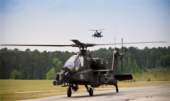 سقوط بالگرد رزمی «آپاچی ای اچ -64» ارتش آمریکا