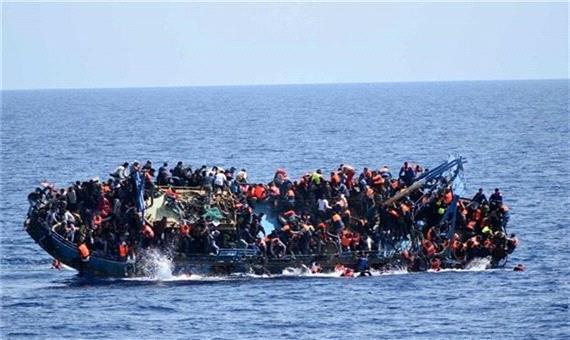 غرق شدن یک قایق حامل 130 پناهجو در سواحل لیبی