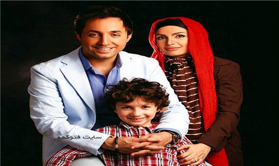عکس لورفته از ماشین مدل بالای امیرحسین رستمی +تصاویر امیرحسین رستمی و همسر و پسرش