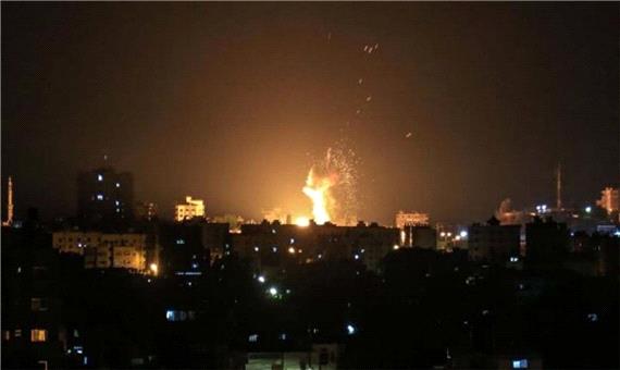 نوار غزه زیر آتش جنگنده‌های صهیونیستی