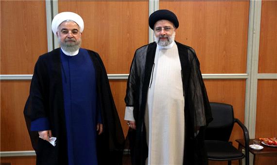 عکس دو نفره رئیسی و روحانی در آغاز به کار دولت جدید