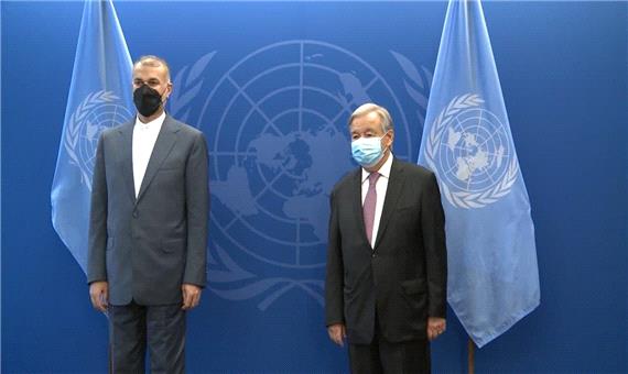 دیدار دبیرکل سازمان ملل با امیرعبداللهیان/ گوترش: همواره حامی توافق هسته‌ای بوده ام