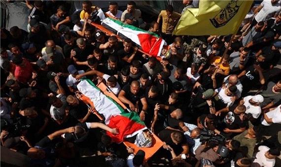 تشییع پیکر پنج شهید فلسطینی