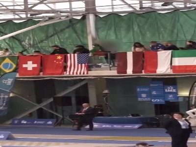 لگدمال کردن پرچم اسرائیل در جام جهانی شمشیربازی