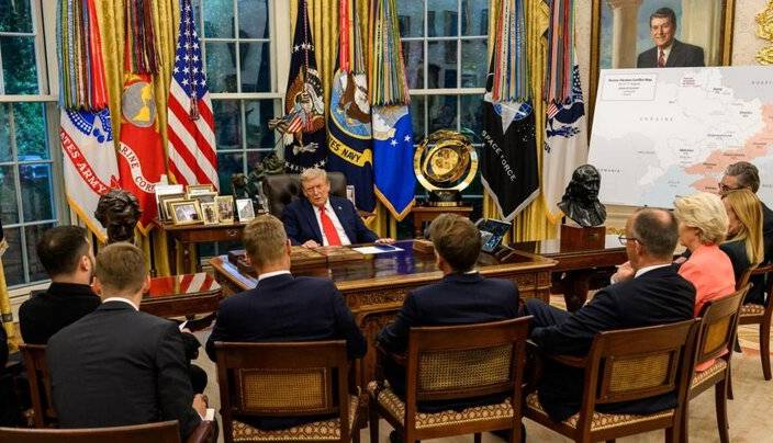 نماینده پوتین، تحقیر اروپایی‌ها توسط ترامپ را به تصویرکشید