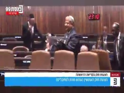 جشن شیاطین در پارلمان اسرائیل برای تصویب پیش نویس اعدام اسرای فلسطینی!