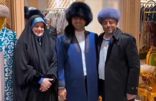 حضور دختر و داماد پزشکیان در یک فروشگاه در قزاقستان