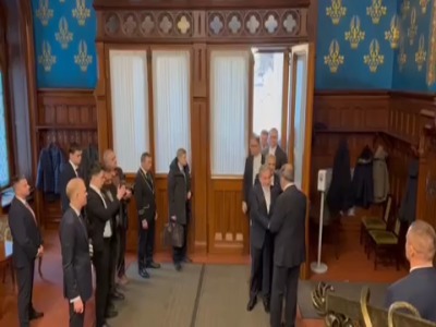 استقبال لاوروف از عراقچی در عمارت تاریخی وزارت خارجه روسیه