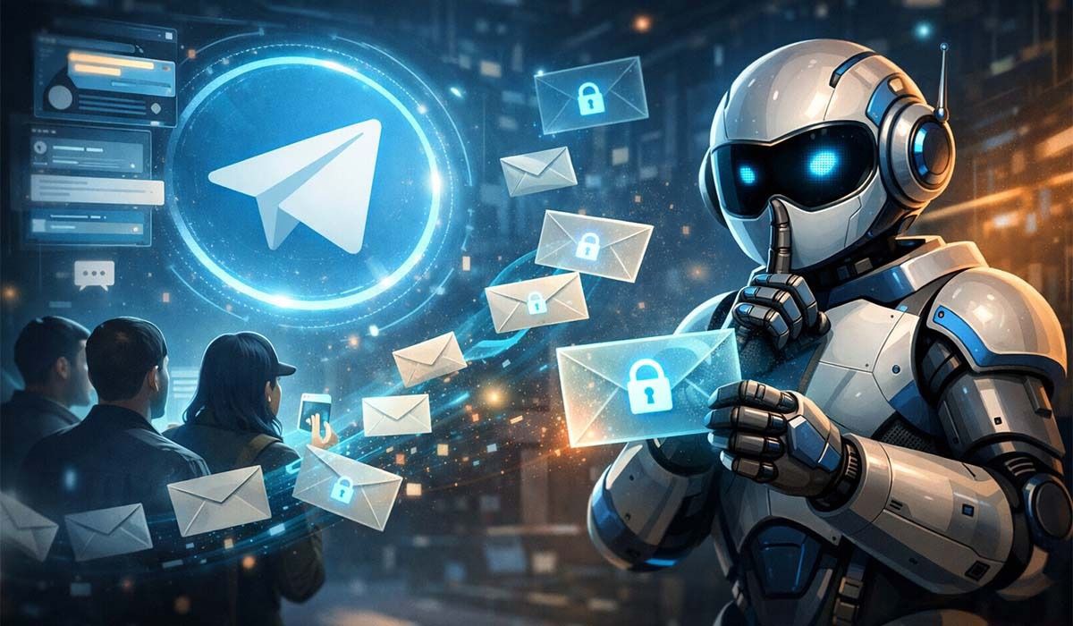 ربات ارسال پیام مخفی در گروه تلگرام