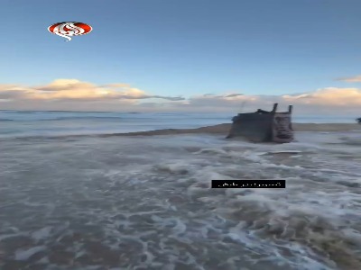 آب گرفتگی چادرهای آوارگان در ساحل خان‌یونسِ غزه