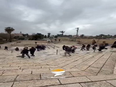 عزیمت فلسطینیان به مسجد مبارک الاقصی برای شرکت در نماز جمعه