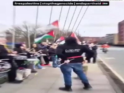 تجمع حمایت از فلسطین در منچستر انگلیس