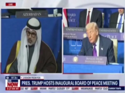 چرت زدن ترامپ حین سخنرانی سران کشورها در اجلاسیه هیات صلح غزه