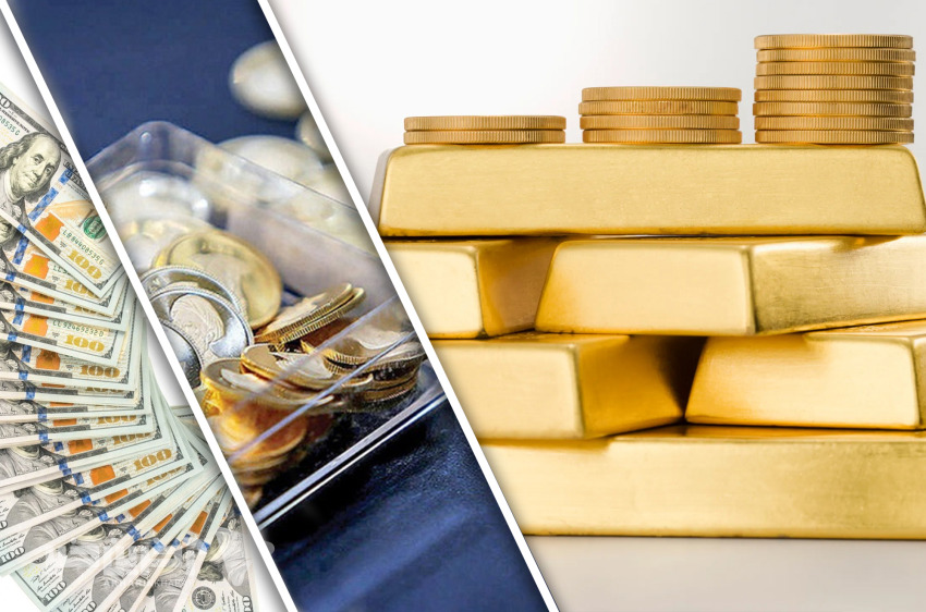 روز آرام بازار طلا و سکه؛ دلار به کانال ۱۶۴ هزار تومان وارد شد