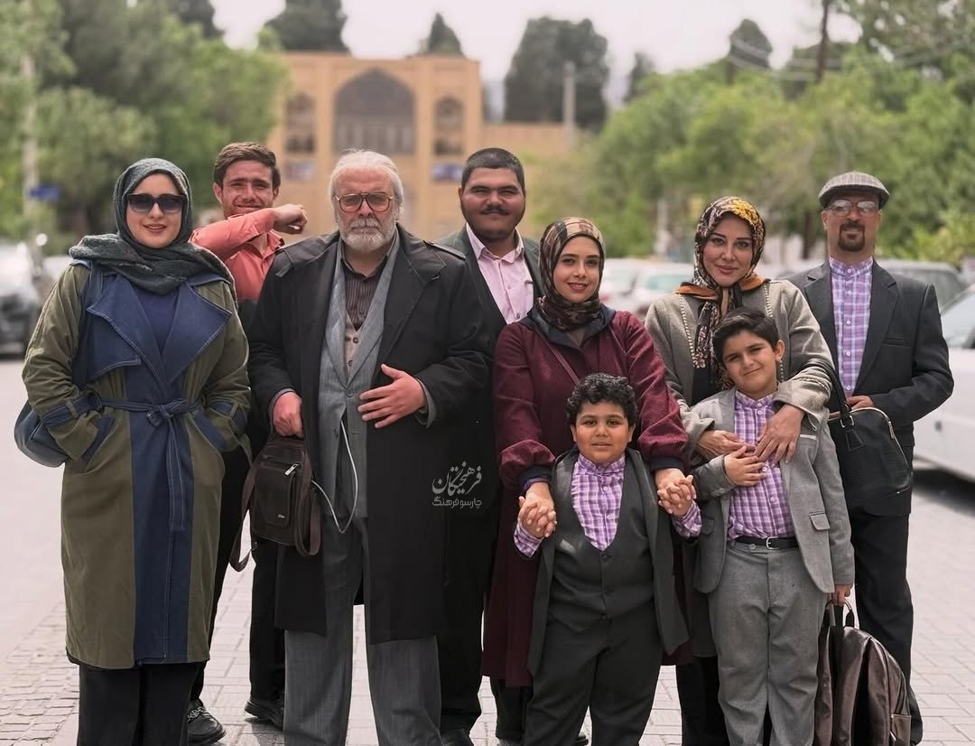 تصویری که نفس بازغی از پشت‌صحنه سریال «صفا با خانواده» منتشر کرد