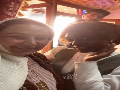 بهنوش بختیاری در پشتِ صحنه «بامداد خمار»