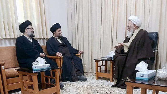 دیدار سید حسن خمینی با آیت‌الله جوادی آملی