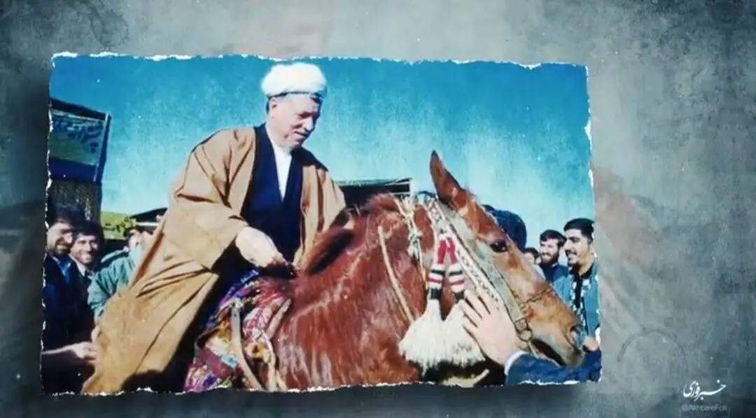 وقتی عمامه هاشمی رفسنجانی وسط تاخت و تاز افتاد!